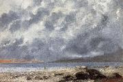 Beach Scene Gustave Courbet